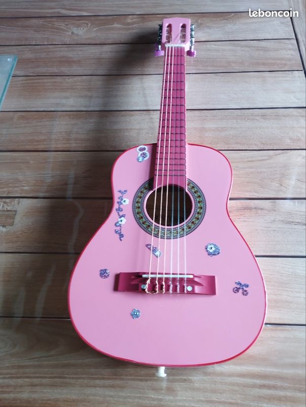 Guitare en bois rose Bontempi Jeux Jouets