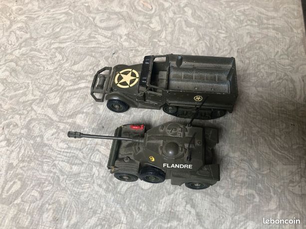 Voiture - lot de véhicules militaires - Dinky toys /Solido - Label Emmaüs