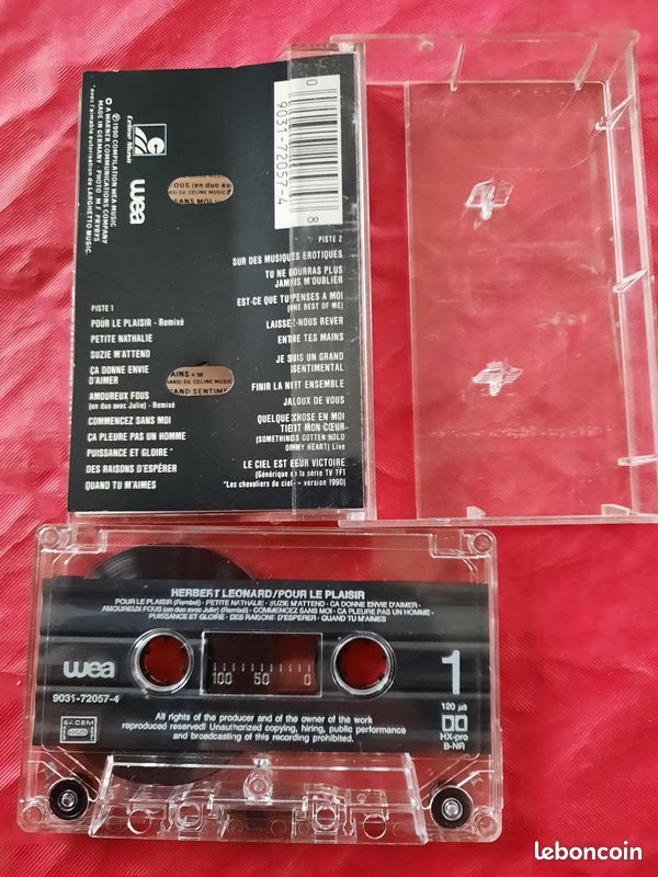 Cassette audio - Herbert Léonard : pour le plaisir (image 3)