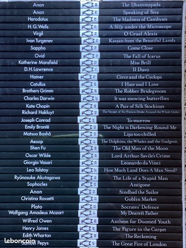 Colllection complète neuve et scellée 80 Penguin Little black classics (image 4)