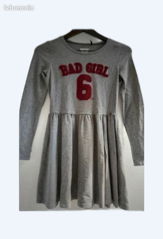 Robe Fille IKKS 12 ans grise - Vêtements