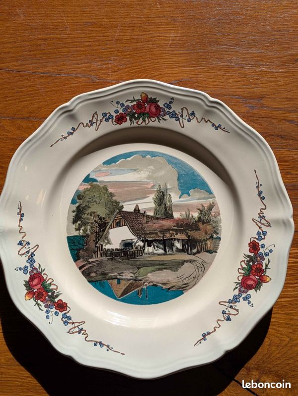 Assiettes (12+10) Sarreguemines Obernai (image 5)
