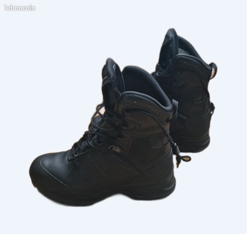 Chaussures D'intervention Noires En Cuir - Pointure 46, Neuves Sans Emballage, Style élégant