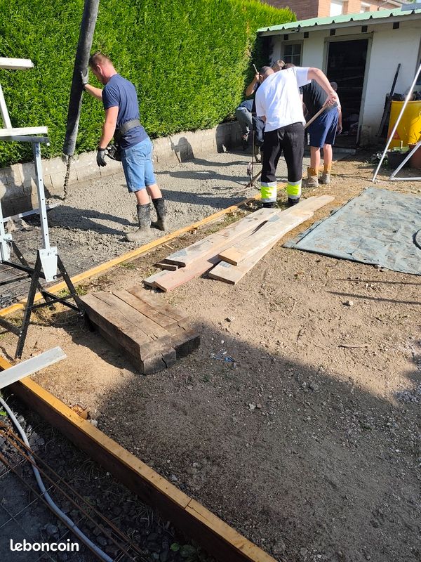 Dalle béton terasse fondations et tout autre Bricolage