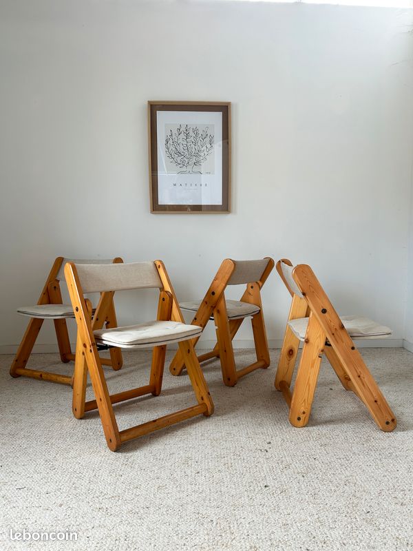 Chaises pliante IKEA 1970s Vintage