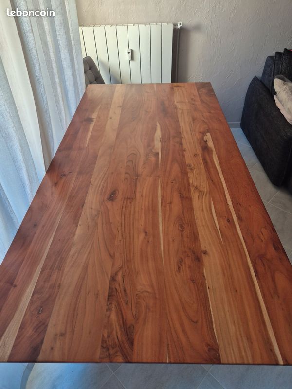 Table a manger en bois d acacia (image 4)