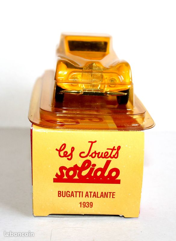 Bugatti Type 57S Atalante 1939 - Solido 1/43 - Jaune - Miniature Publicitaire France - Occasion