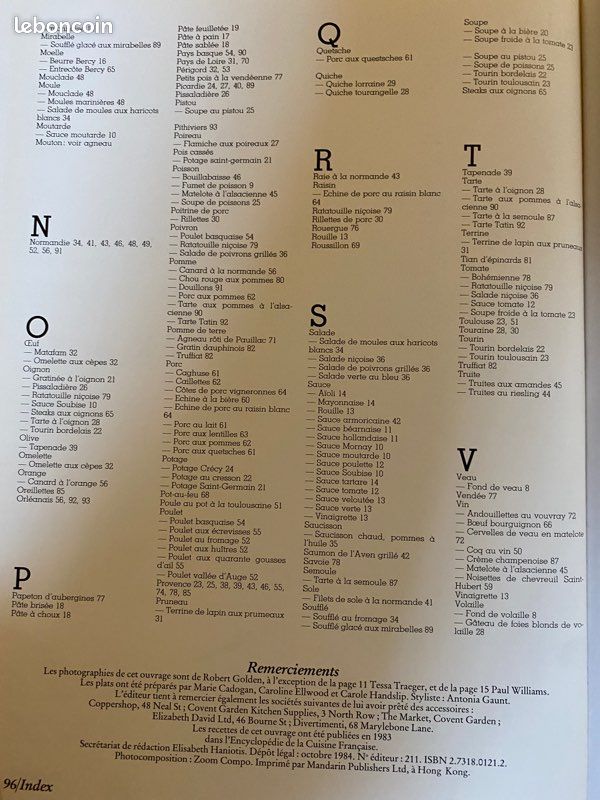 Livre recettes françaises TBE (image 5)