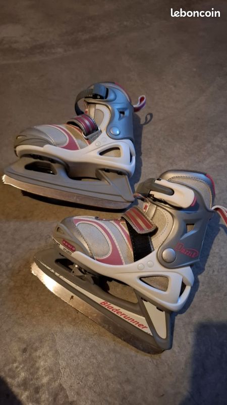 Patins à Glace Bladerunner Allure G - Pour Filles Débutantes, Tige Renforcée, Lames Acier Inoxydable Pré-aiguisées, Confortables