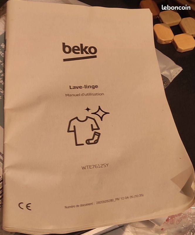 Lave-linge BEKO WTE7612SY – 7 kg – ProSmart Inverter – Bon état (image 6)