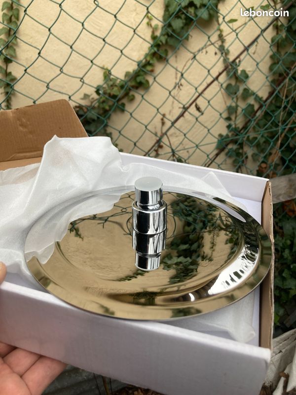 Tete de douche ronde chromé diam 20 cm (image 3)