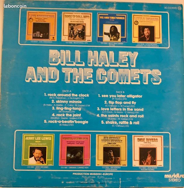 DISQUE VINYLE 33T Bill Haley And The Comets – Rock Rock Rock (image 2)