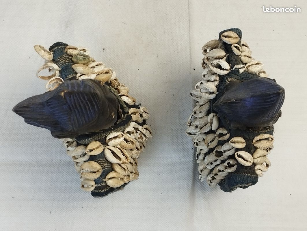 Couple d’Ibeji Yoruba – Nigéria – statuettes rituelles jumelles – 27 cm (image 6)
