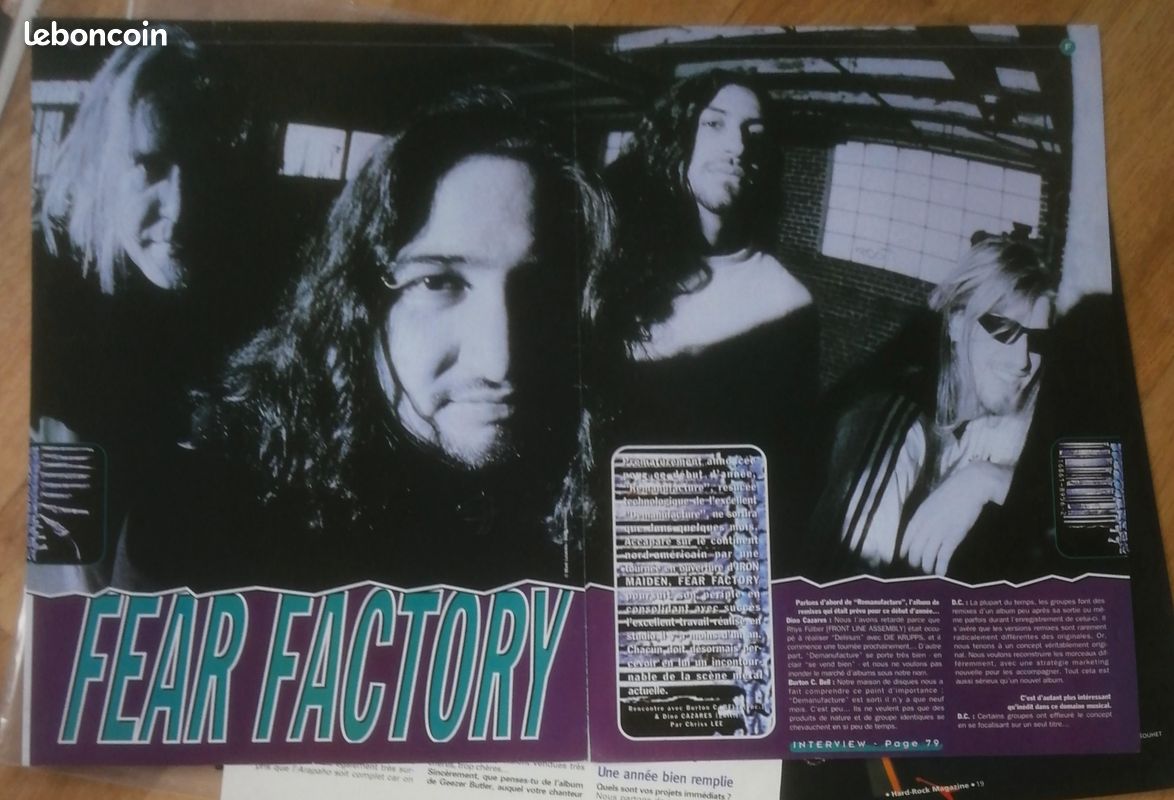 Fear Factory : Lot géant d'archives vintages rares toutes époques collectors... + poster... (image 1)