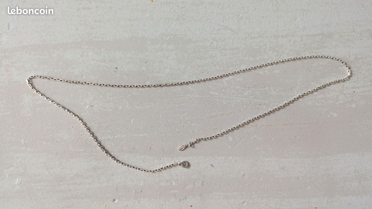 Chaîne argent 925 - 44 cm - fermoir défectueux (image 4)