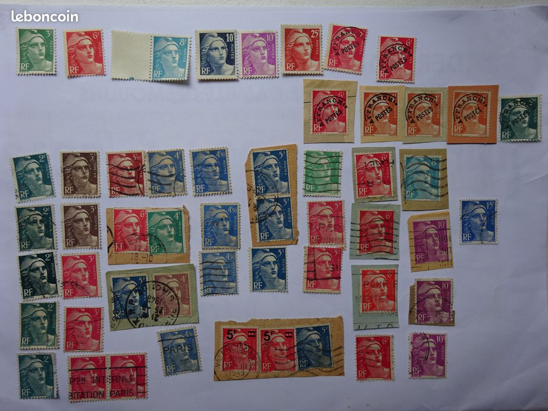 Timbres collection Marianne de Gandon (image 1)