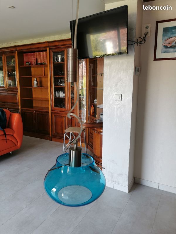 Suspension luminaire bleue (image 5)