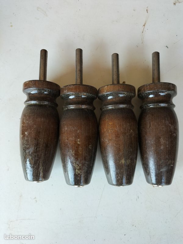 Lot de 4 pieds de lit de 12 cm de hauteur (image 1)