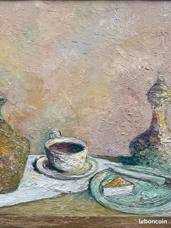 Nature morte à l’huile signée 1960’s (image 9)