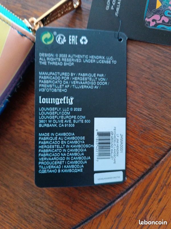 Portefeuille Authentic Hendrix Loungefly (image 8)