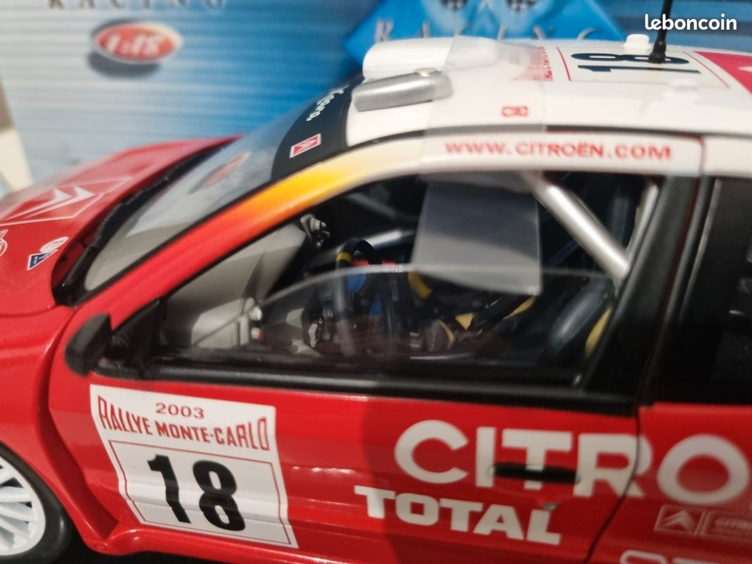 Sun Star 1/18 Citroën Xsara WRC N°1 - Loeb/Elena - Rallye De France - Occasion Boîte Usée