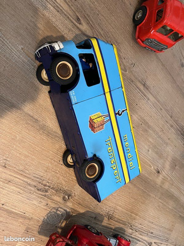 JOUSTRA CAMION TRANSPORTER en Étain Made IN France Vintage Rare EUR 481,95 - FR