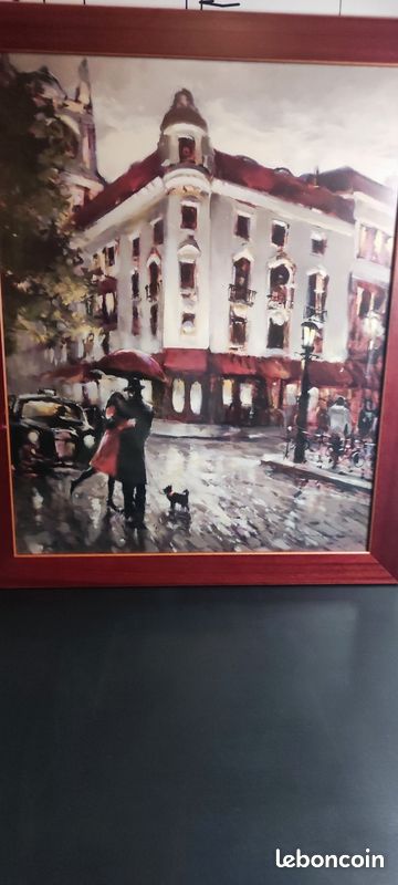 Deux superbes tableaux couple d'amoureux reproductions de Brent Heighton Welcome embrace et Étreinte romantique (image 3)