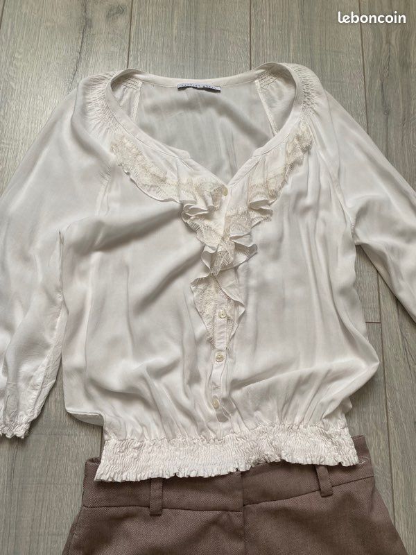 Chemise Rose Supertrash - Taille XS - Modèle ZT118 - Occasion Très Bon état