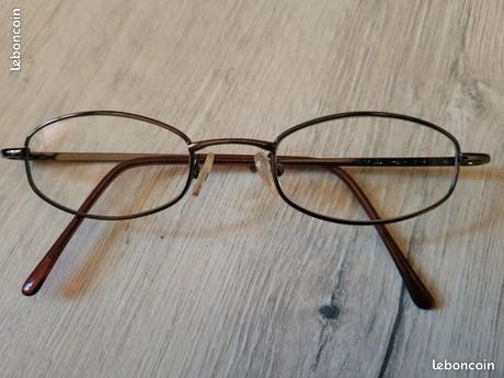 Monture lunettes femme métal brun (image 1)