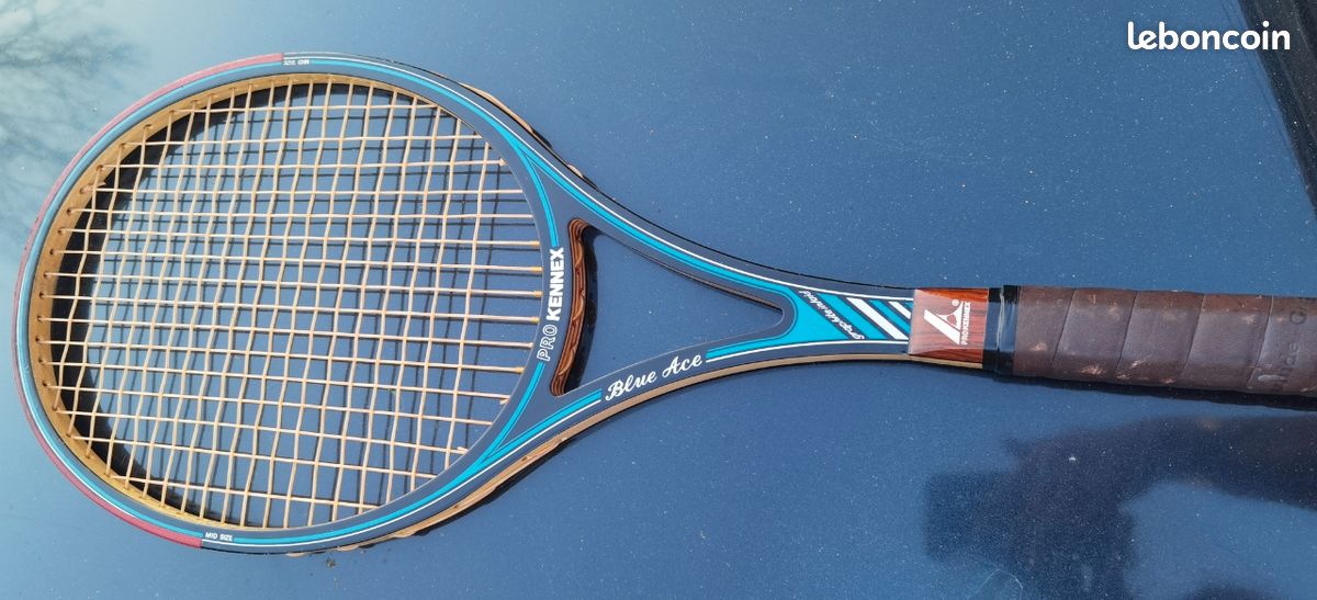 Raquette De Tennis Vintage Pro Kennex Silver Ace 90 - Avec Cordes D'origine, Occasion