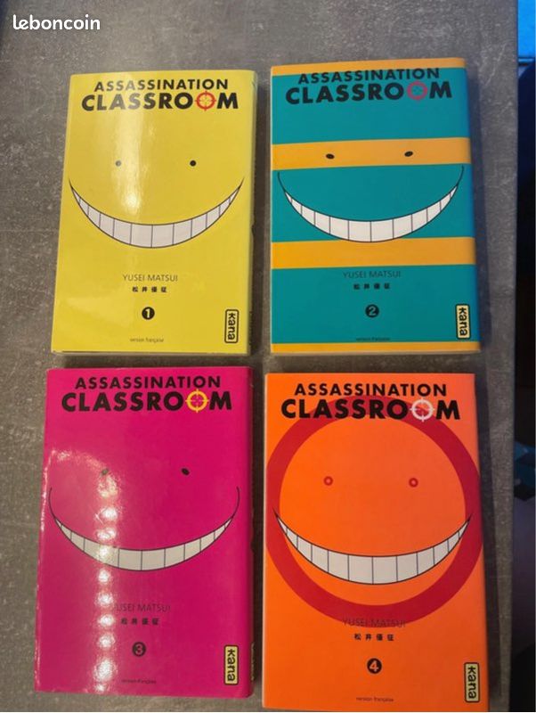 Assassination Classroom tomes 1, 2, 3, 4 (image 1)
