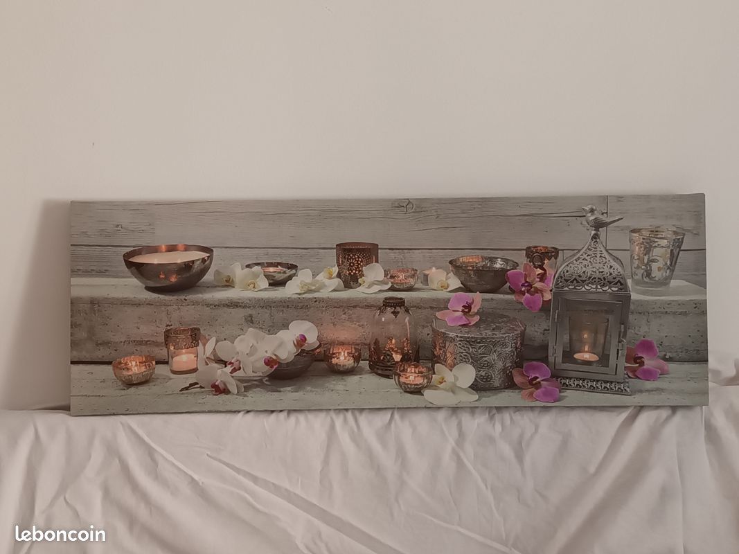 Cadre zen 90 X 30 cm lumineux (image 2)