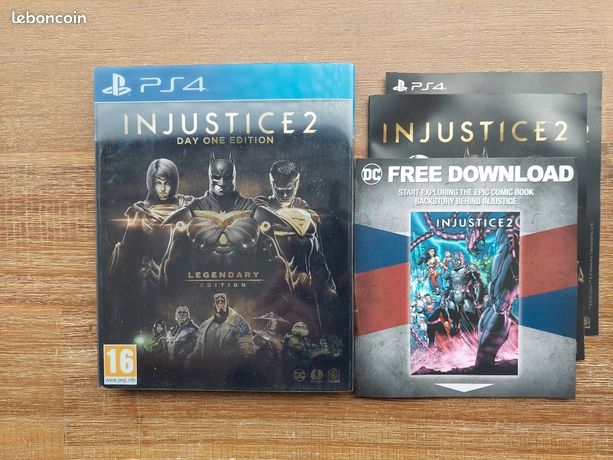 Jeu Injustice 2 Legendary Edition - Version SteelBook Métallique PS4, Occasion Très Bon état