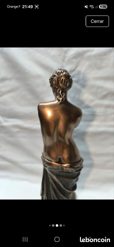 Statue Vénus de Milo 26 cm – Finition bronze – Sculpture décorative classique avec boîte d’origine (image 9)