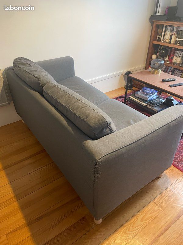 Canapé 1m80 - tissu gris - Maison du monde (image 3)