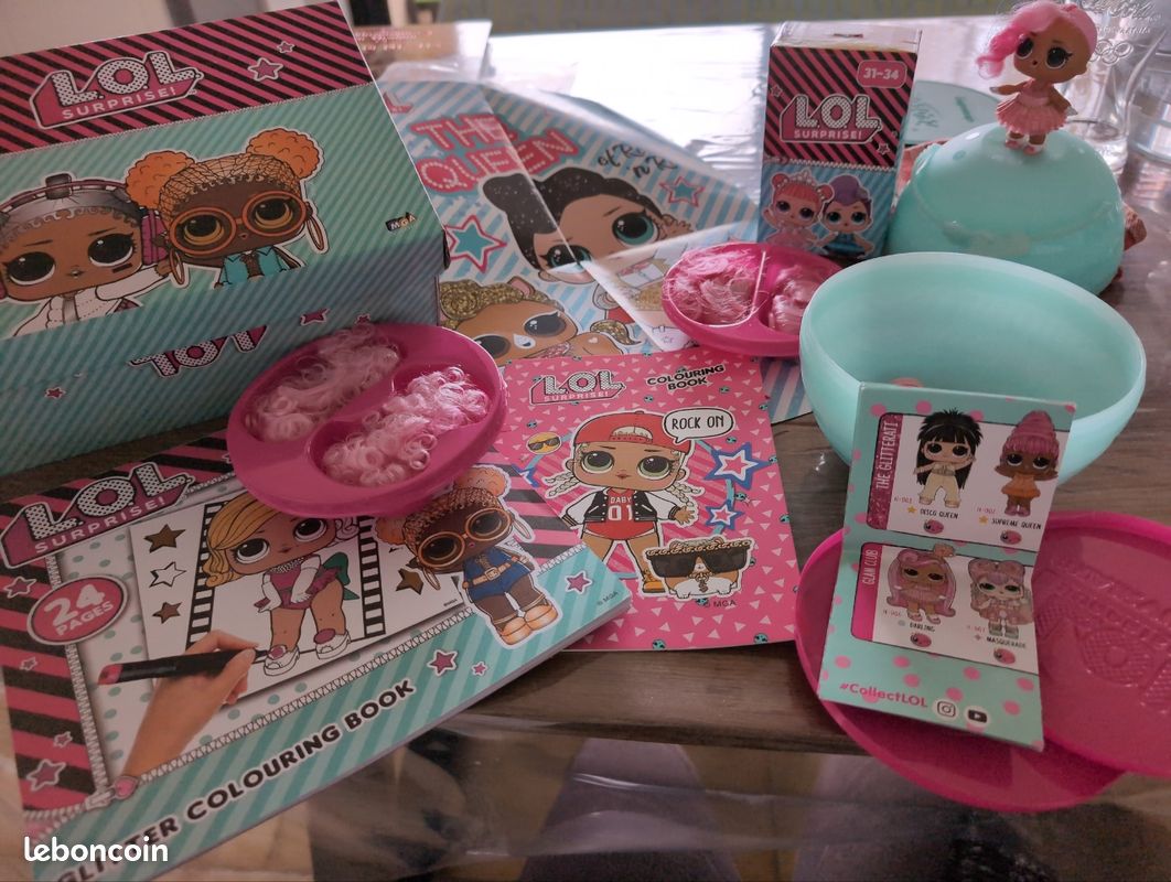 Kit poupée lol Darling du glam club + livres et boîte (image 1)