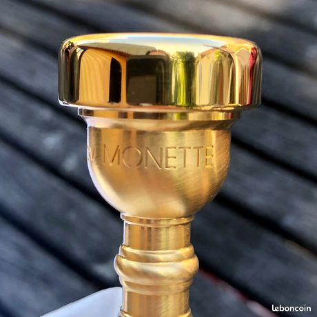 Embouchure Trompette Bach 3C Plaqué Argent/or - 8,7cm, Taille 3C, Pour étudiants Ou Musiciens Confirmés