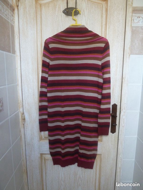 Robe pull chaude "La Redoute" bordeaux T40 (image 5)
