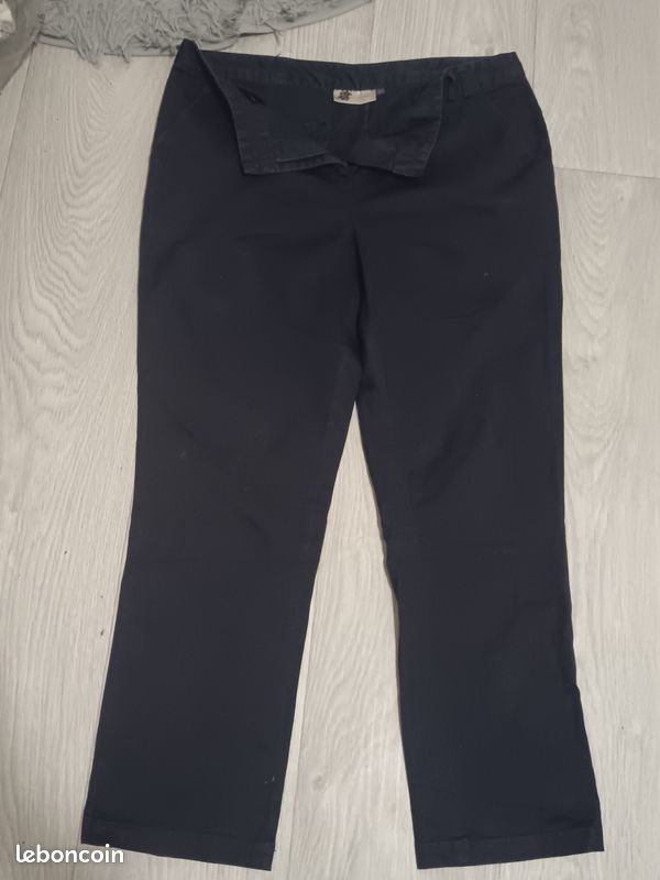 Pantalon A Nouer Maelysa Bleu Marine GT (42/48) main image 1