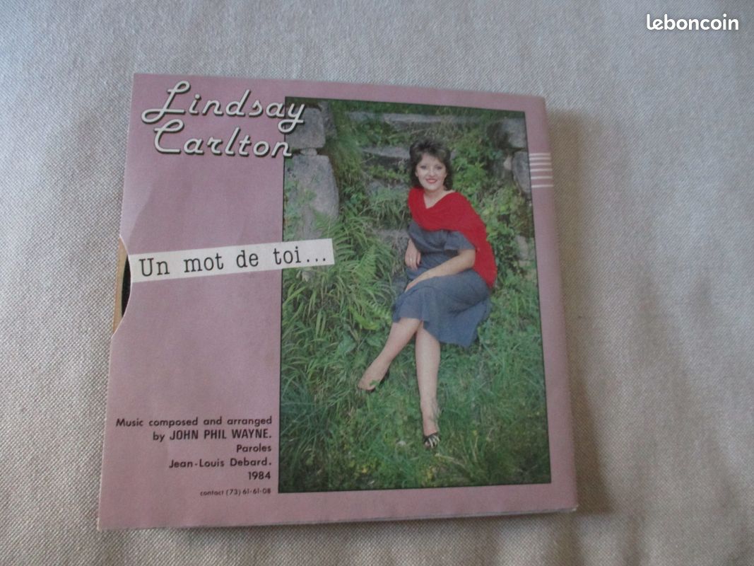 Disque vinyl 45 t lindsay carlton tb etat (image 2)