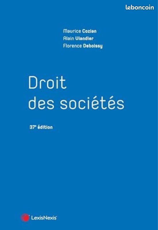Livre Droit des sociétés Lexis Nexis 2024 (image 3)