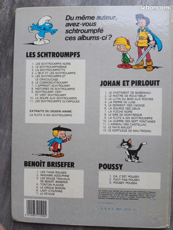 Lot de 3 bandes dessinées Les Schtroumpfs (image 5)
