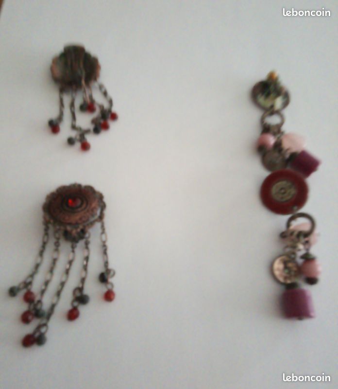Ensemble de deux boucles oreille clip (image 1)