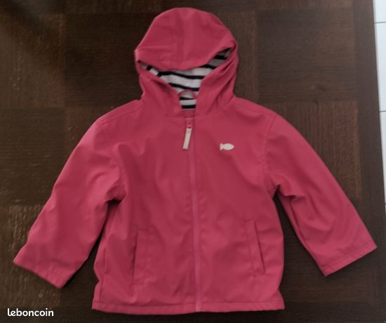 Veste Imperméable Coupe-Vent À Capuche Pour Filles Et Garçons