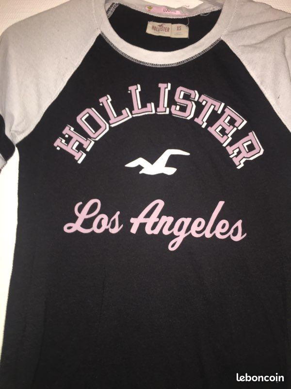 Tee shirt manche longue hollister (image 3)
