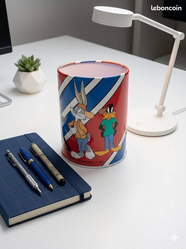 Pot à crayons vintage Looney Tunes / Papèterie rentrée (image 1)