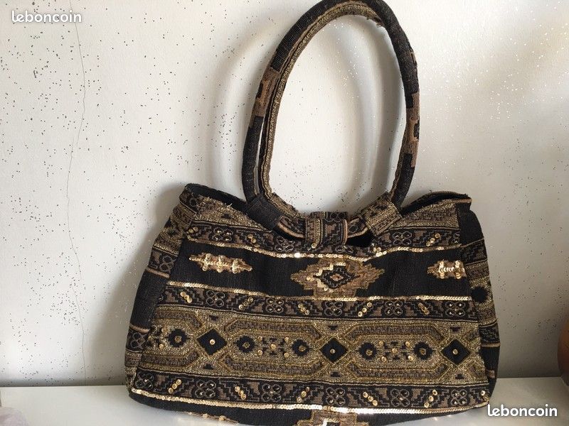 Sac à main Tissu et sequins (image 1)