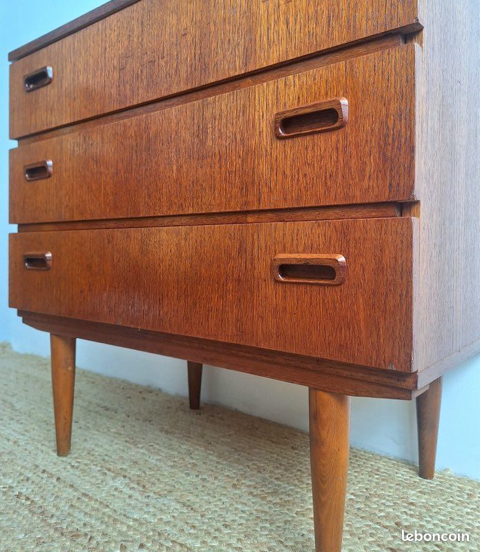 Commode vintage en teck, meuble design scandinave (image 1)