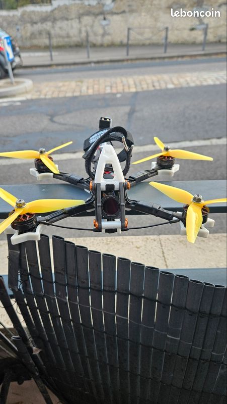 Drone FPV Bando Killer 5 Pouces DJI HD - Châssis Carbone Jaune, Bonne état