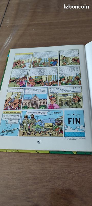Tintin et les picaros Édition originale C1 lettre F (image 2)
